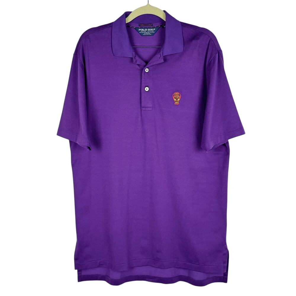 Polo Golf Ralph Lauren Performance Pima Cotton Collared Short‎ Sleeve Top Medium